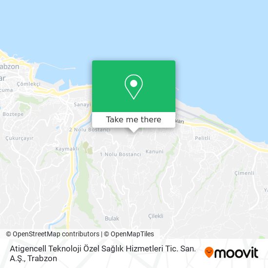 Atigencell Teknoloji Özel Sağlık Hizmetleri Tic. San. A.Ş. map