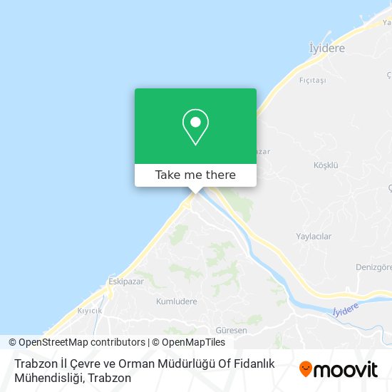 Trabzon İl Çevre ve Orman Müdürlüğü Of Fidanlık Mühendisliği map