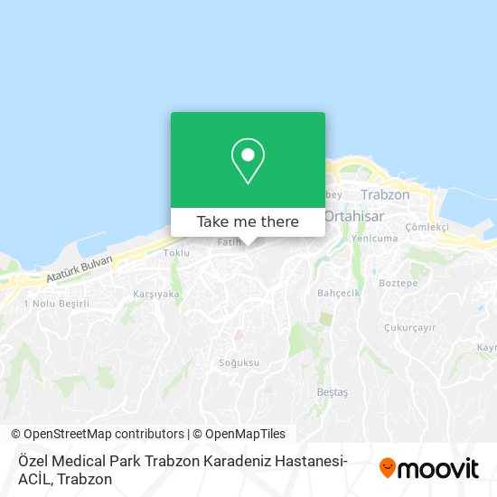 Özel Medical Park Trabzon Karadeniz Hastanesi-ACİL map