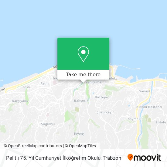 Pelitli 75. Yıl Cumhuriyet İlköğretim Okulu map