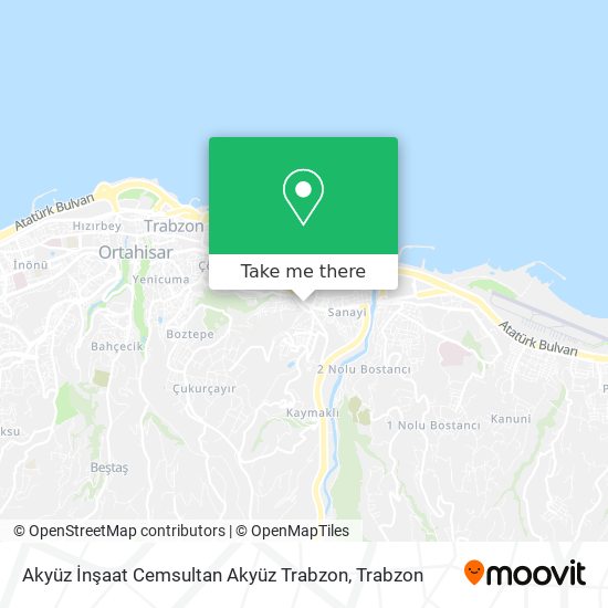Akyüz İnşaat Cemsultan Akyüz Trabzon map
