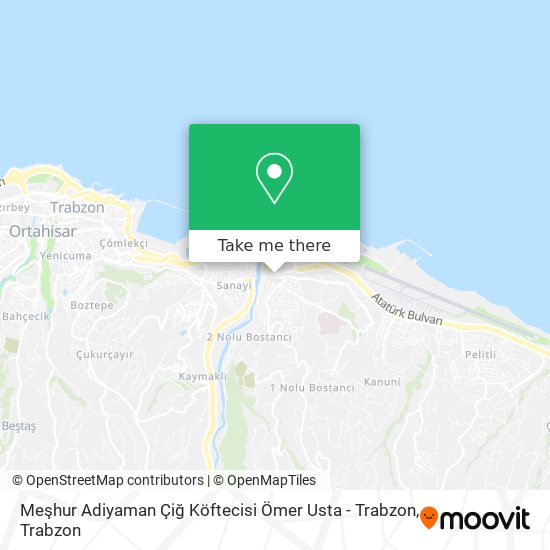 Meşhur Adiyaman Çiğ Köftecisi Ömer Usta - Trabzon map