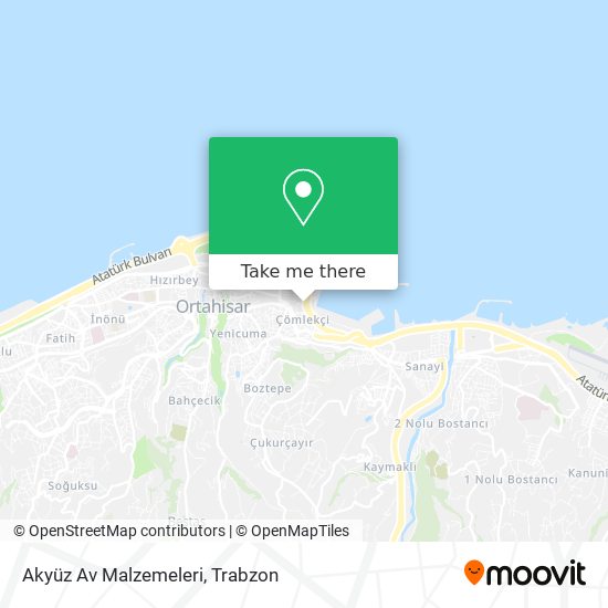 Akyüz Av Malzemeleri map