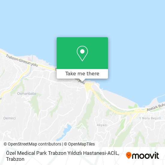 Özel Medical Park Trabzon Yıldızlı Hastanesi-ACİL map