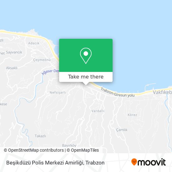 Beşikdüzü Polis Merkezi Amirliği map