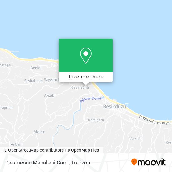 Çeşmeönü Mahallesi Cami map