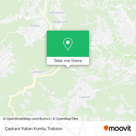 Çaykara Yukarı Kumlu map