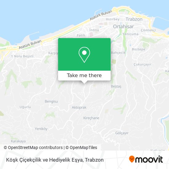 Köşk Çiçekçilik ve Hediyelik Eşya map