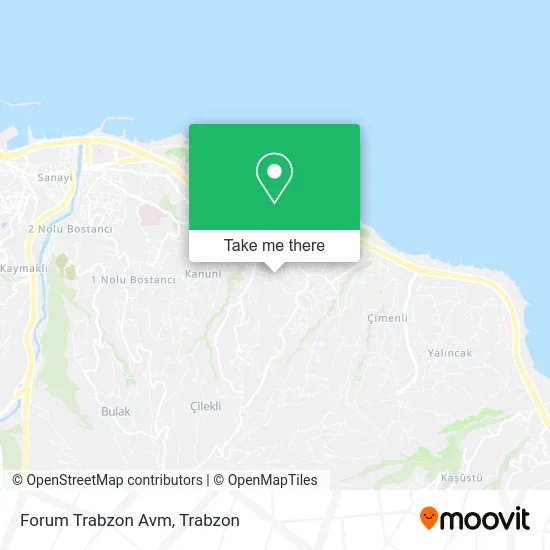 Forum Trabzon Avm map