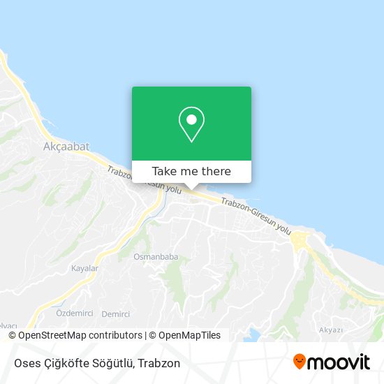 Oses Çiğköfte Söğütlü map