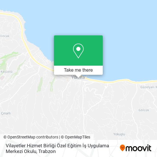 Vilayetler Hizmet Birliği Özel Eğitim İş Uygulama Merkezi Okulu map