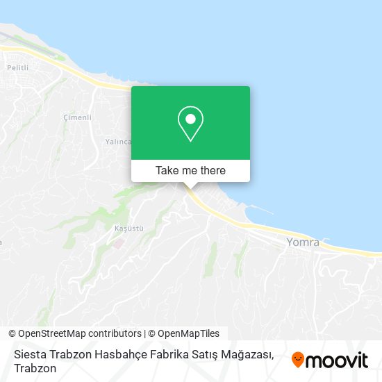Siesta Trabzon Hasbahçe Fabrika Satış Mağazası map
