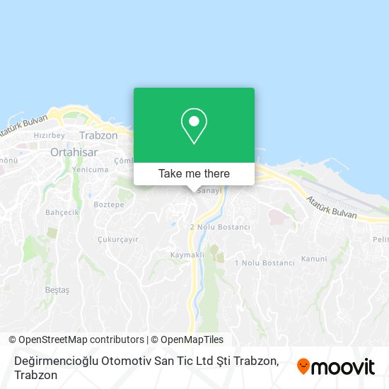 Değirmencioğlu Otomotiv San Tic Ltd Şti Trabzon map