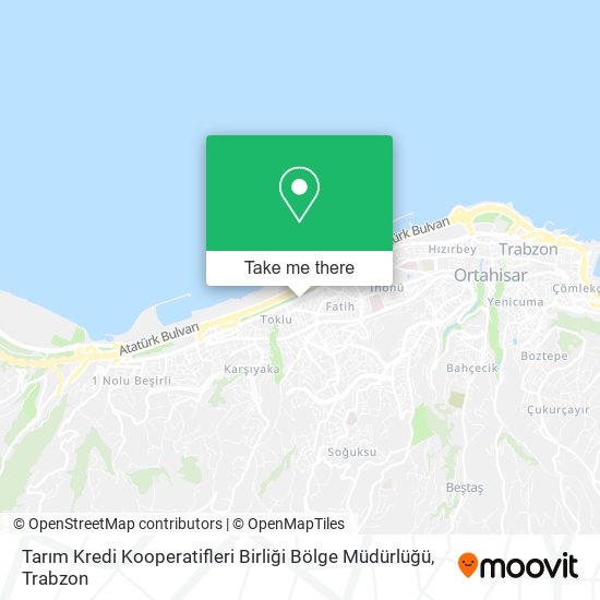 Tarım Kredi Kooperatifleri Birliği Bölge Müdürlüğü map