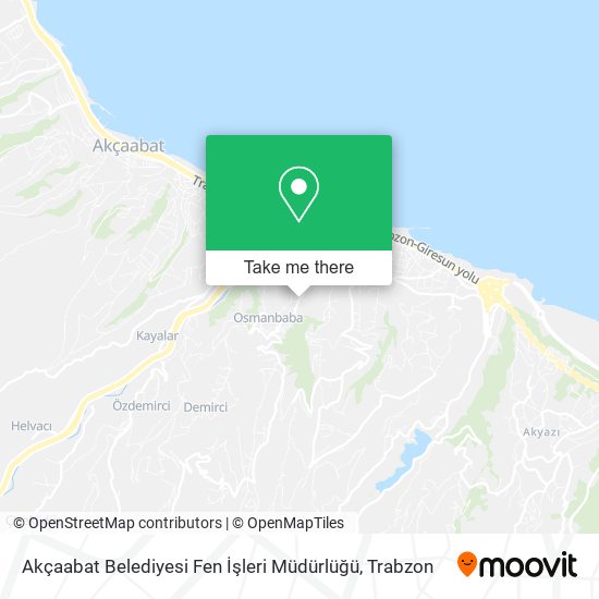 Akçaabat Belediyesi Fen İşleri Müdürlüğü map