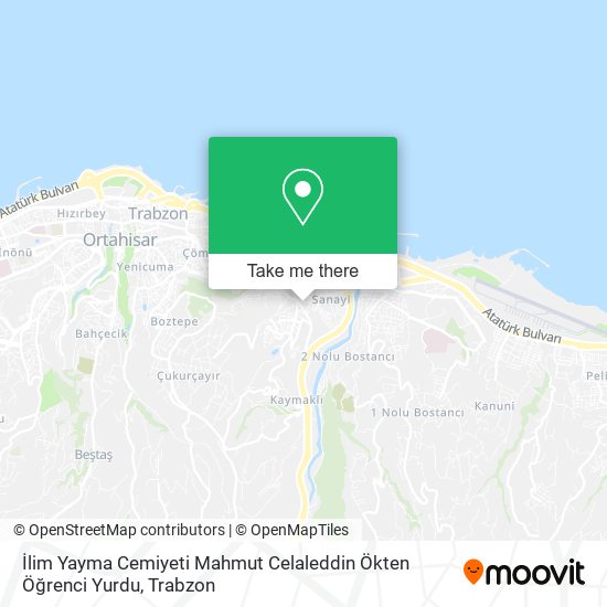 İlim Yayma Cemiyeti Mahmut Celaleddin Ökten Öğrenci Yurdu map