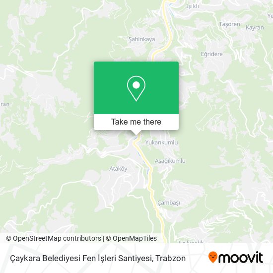 Çaykara Belediyesi Fen İşleri Santiyesi map