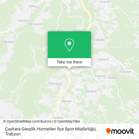 Çaykara Gençlik Hizmetleri İlçe Spor Müdürlüğü map