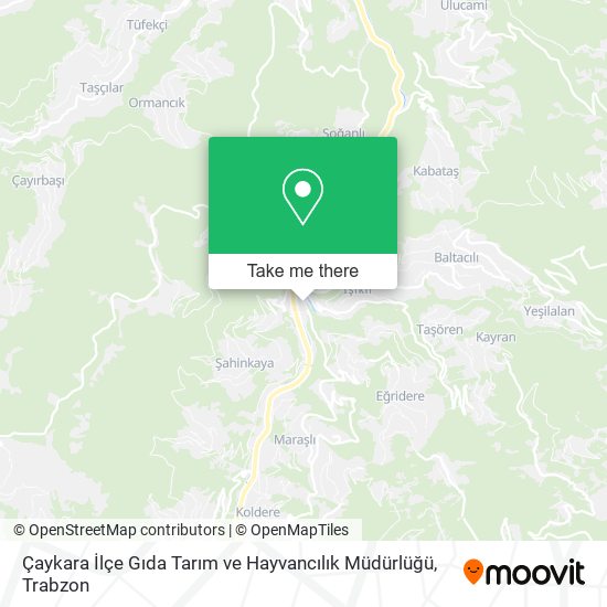 Çaykara İlçe Gıda Tarım ve Hayvancılık Müdürlüğü map