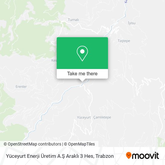Yüceyurt Enerji Üretim A.Ş Araklı 3 Hes map