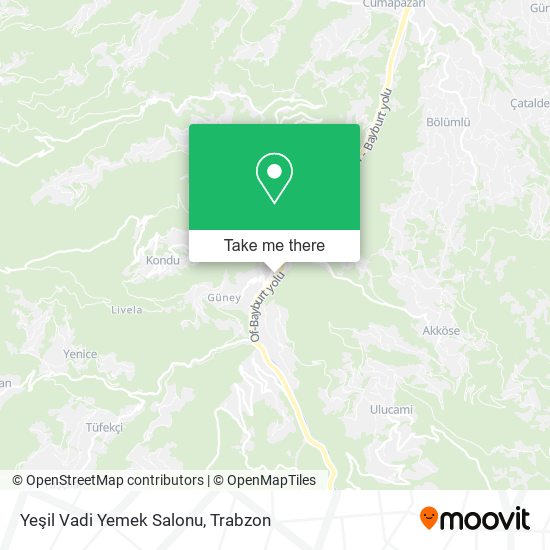 Yeşil Vadi Yemek Salonu map