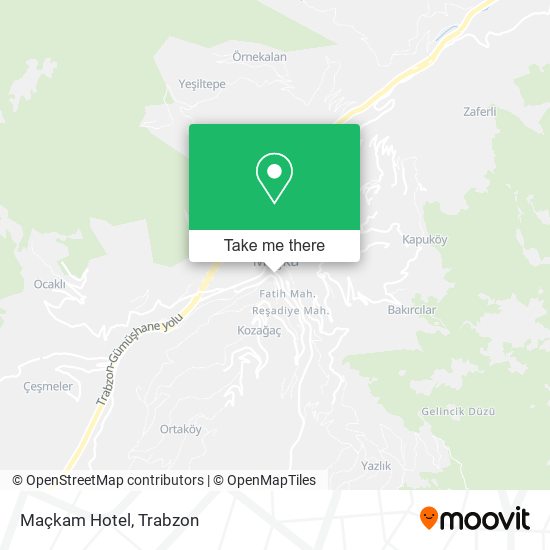 Maçkam Hotel map