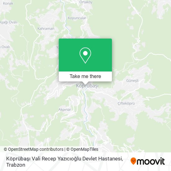 Köprübaşı Vali Recep Yazıcıoğlu Devlet Hastanesi map