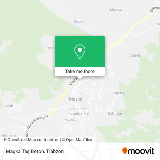 Maçka Taş Beton map