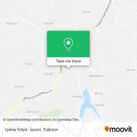Işıklar Köyü - İpsori map