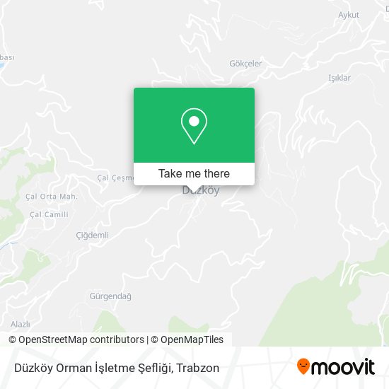 Düzköy Orman İşletme Şefliği map