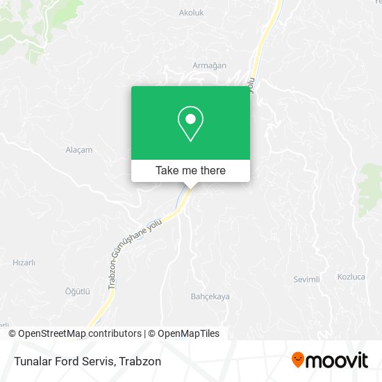 Tunalar Ford Servis map