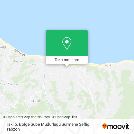 Tiski 5. Bölge Şube Müdürlüğü Sürmene Şefliği map