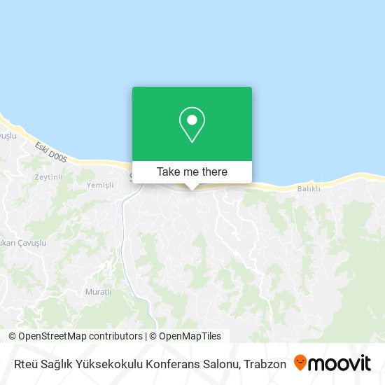 Rteü Sağlık Yüksekokulu Konferans Salonu map
