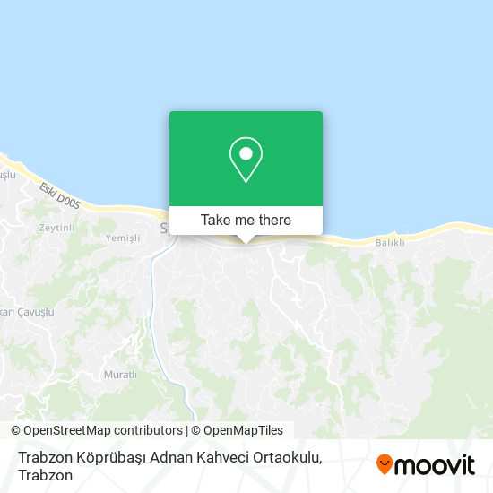 Trabzon Köprübaşı Adnan Kahveci Ortaokulu map