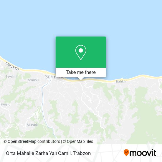 Orta Mahalle Zarha Yalı Camii map