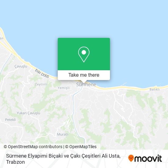 Sürmene Elyapimi Biçaki ve Çakı Çeşitleri Ali Usta map