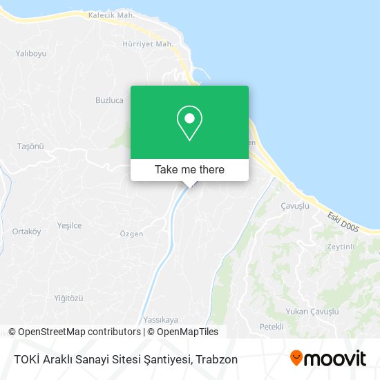 TOKİ Araklı Sanayi Sitesi Şantiyesi map
