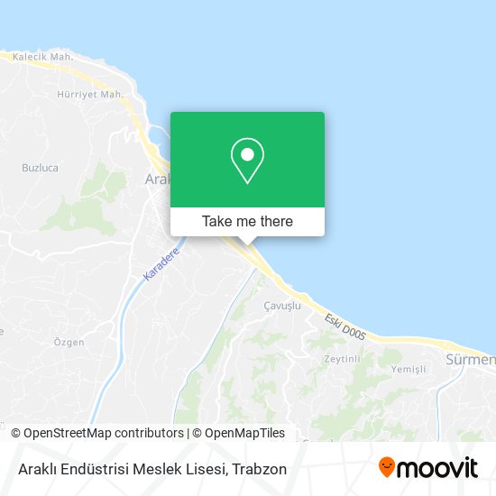 Araklı Endüstrisi Meslek Lisesi map