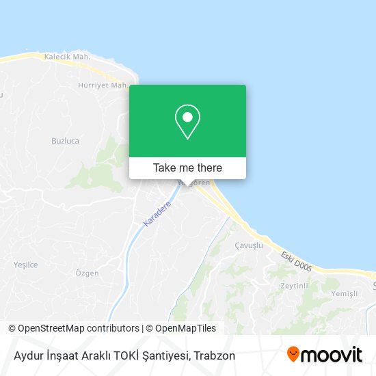 Aydur İnşaat Araklı TOKİ Şantiyesi map