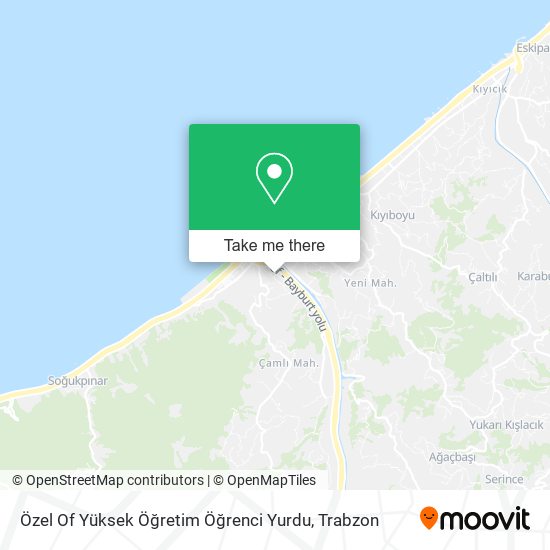 Özel Of Yüksek Öğretim Öğrenci Yurdu map