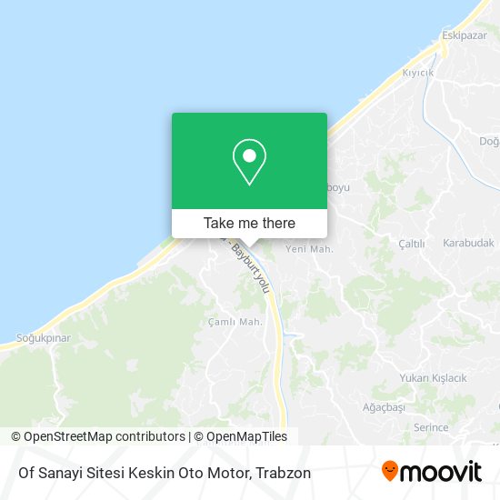 Of Sanayi Sitesi Keskin Oto Motor map