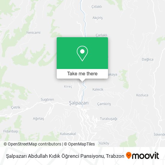 Şalpazarı Abdullah Kıdık Öğrenci Pansiyonu map