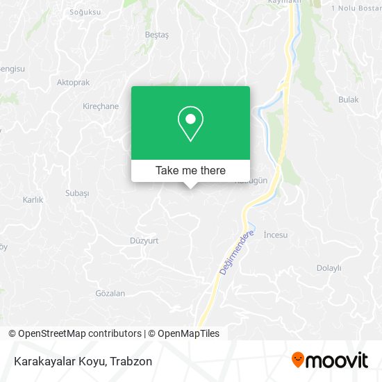 Karakayalar Koyu map