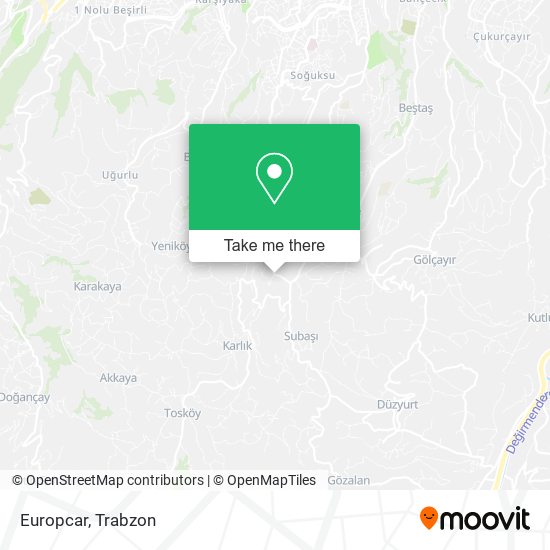 Europcar map