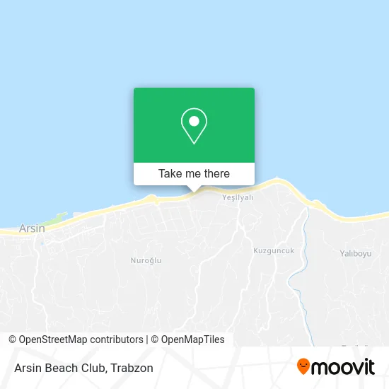 Arsin Beach Club map