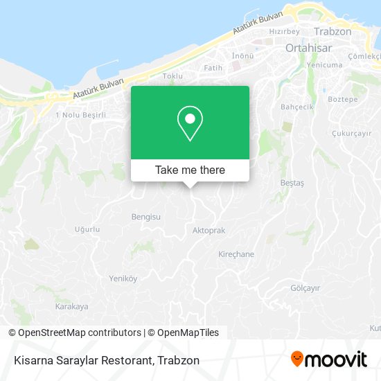 Kisarna Saraylar Restorant map