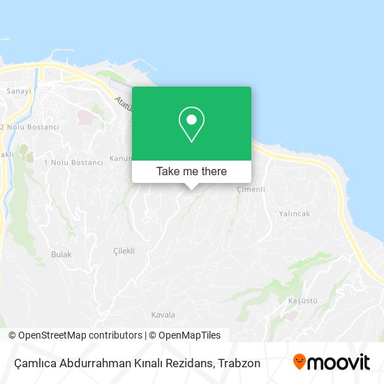Çamlıca Abdurrahman Kınalı Rezidans map