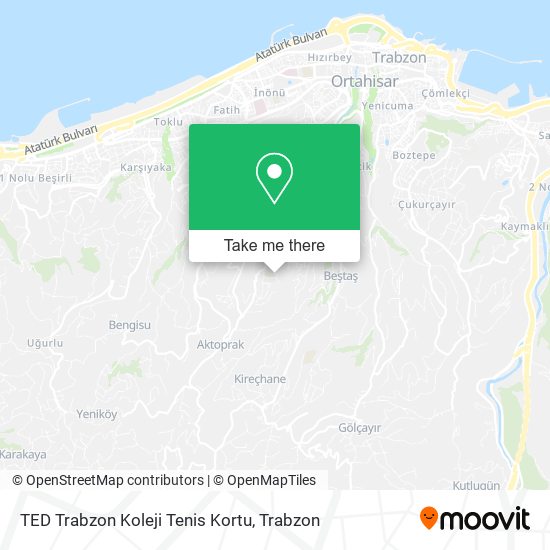 TED Trabzon Koleji Tenis Kortu map