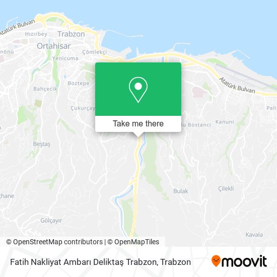 Fatih Nakliyat Ambarı Deliktaş Trabzon map
