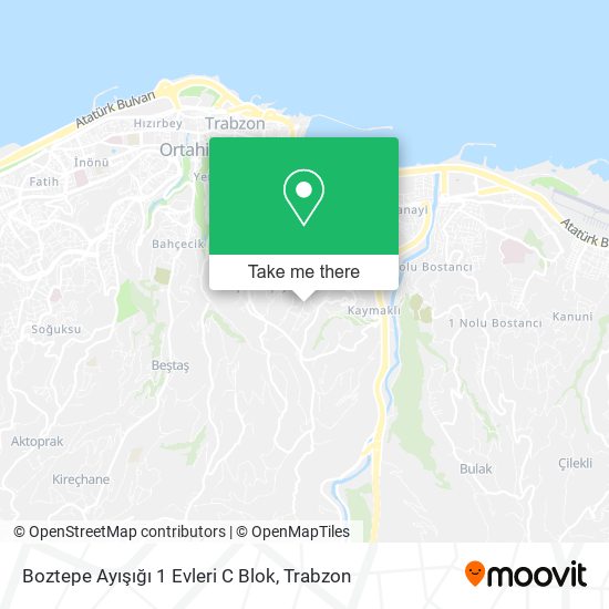 Boztepe Ayışığı 1 Evleri C Blok map